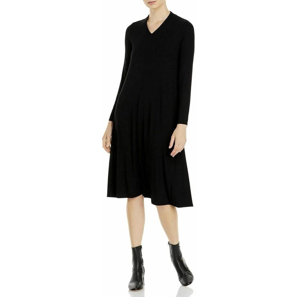 Eileen Fisher Womens Solid Tunic Dress, Blue Size Medium Excellent Condition.